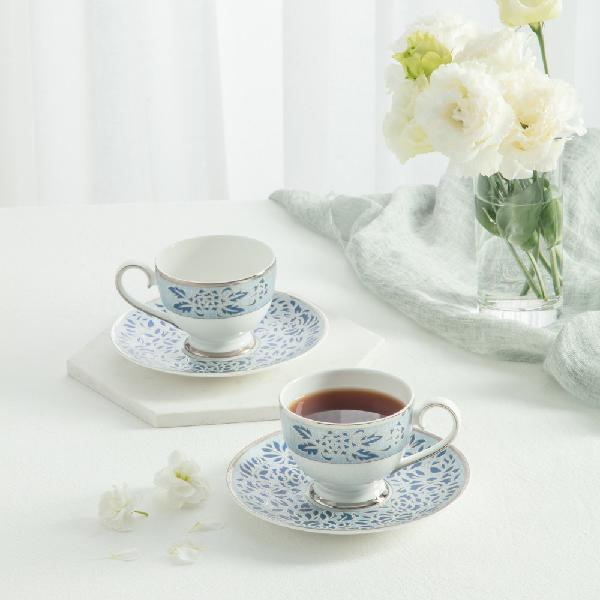Gung Chateau Blue Coffee Cup Set (for 2) product image