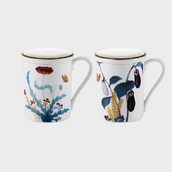 Chochungdo (Eggplant, Poppy) Lidded Mug Set 2(4)P (for 2) product image