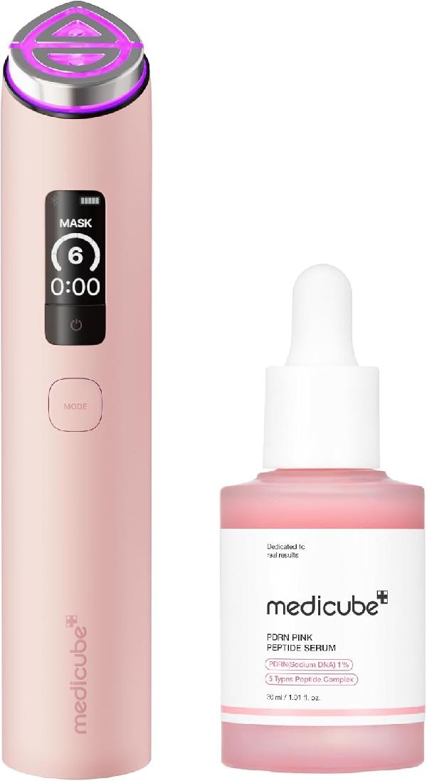 Medicube 2X Plump Duo: AGE-R Booster Pro X2™ (Pink) & PDRN Pink Peptide Serum product image