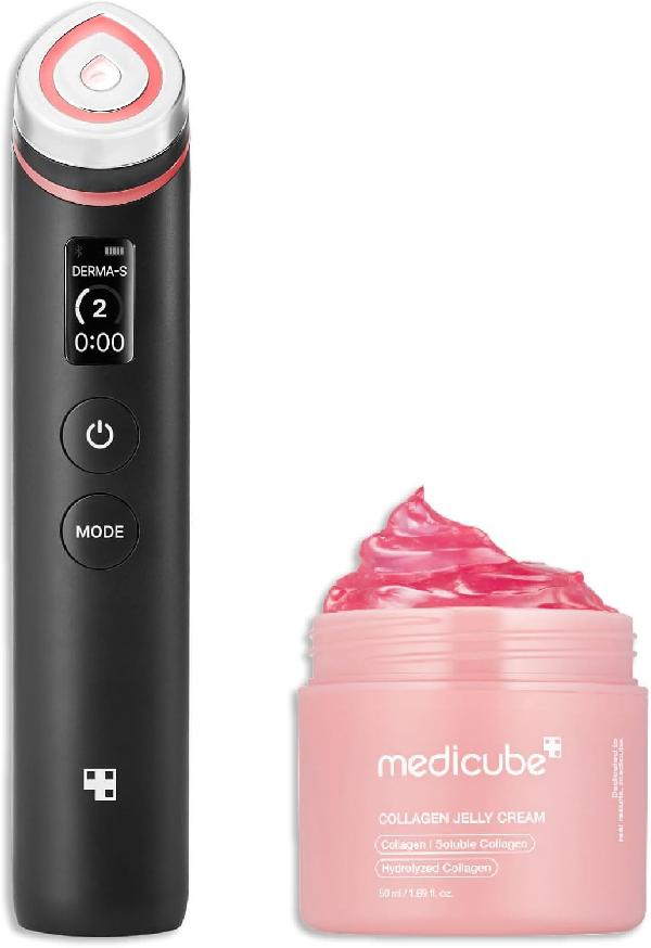 Medicube Booster Glow Duo: AGE-R Booster Pro (Black) & Collagen Jelly Cream 50ml product image