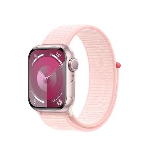 Apple Watch 9(GPS)41mm Pink Aluminium Case with Light Pink Sports Loop product image