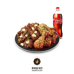 Half&Half Chicken (Black Aglio-Mabulro Devil)+Coke 1.25L product image