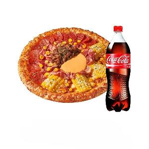 Ultra Paikboy Pizza ½(L) + Cheddar Corn Cheese Pizza ½(L) + Coke 1.25L product image