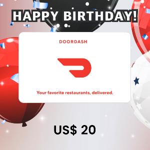 DoorDash US$ 20 Gift Card product image