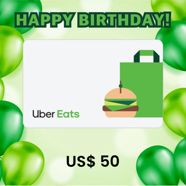 Uber Eats US$ 50 Gift Card product image