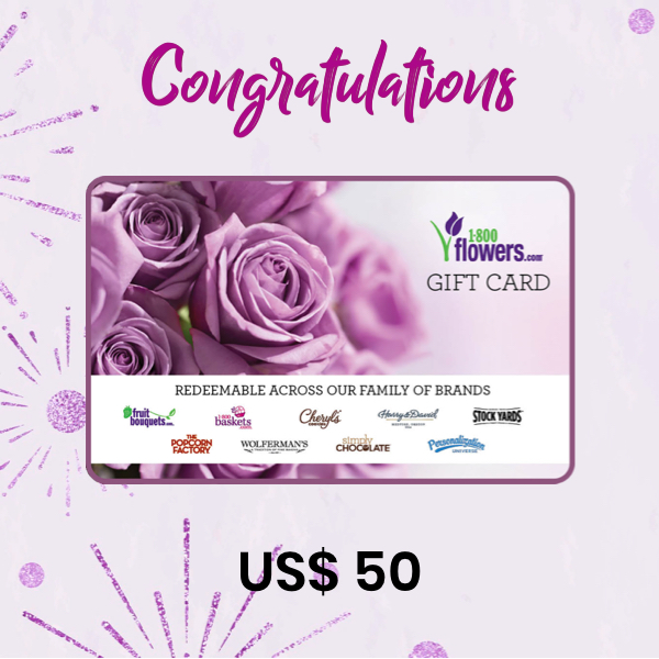 1-800-FLOWERS.COM® US$ 50 Gift Card product image