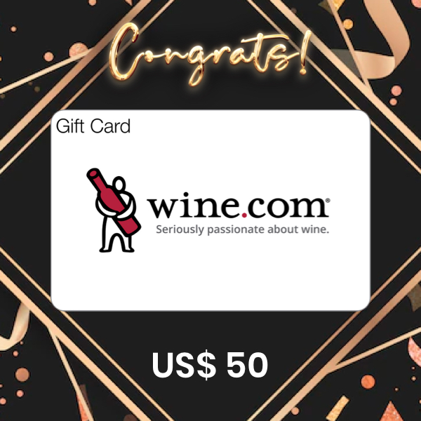 Wine.com US$ 50 Gift Card product image