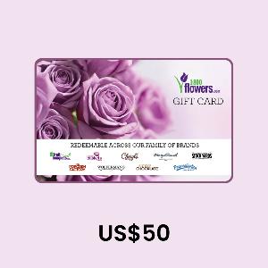 1-800-FLOWERS.COM® US$50 Gift Card product image