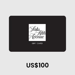 Saks Fifth Avenue US$100 Gift Card product image