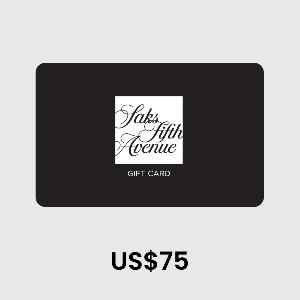 Saks Fifth Avenue US$75 Gift Card product image
