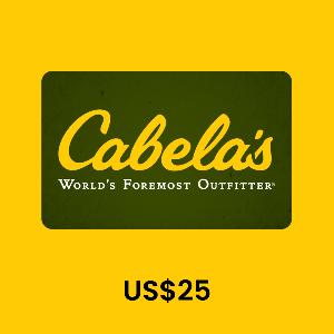 Cabelas US$25 Gift Card product image