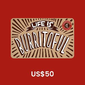 Chipotle US$50 Gift Card product image