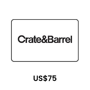 Crate and Barrel US$75 Gift Card product image