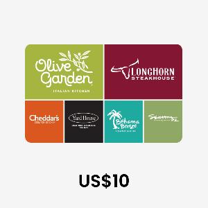Darden Restaurants US$10 Gift Card product image