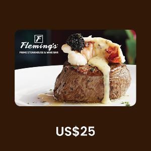 Fleming's Prime Steakhouse & Wine Bar US$25 Gift Card product image