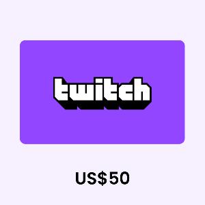 Twitch US$50 Gift Card product image