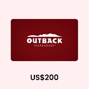 Outback Steakhouse US$200 Gift Card product image