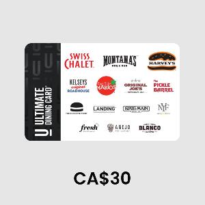 The Ultimate Dining Card CA$30 Gift Card product image