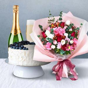Lovely Lovely+Cake+Champagne product image