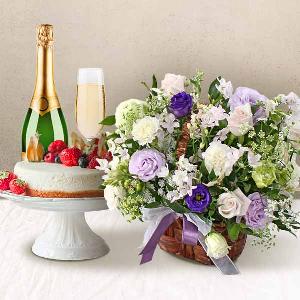 Violet Breeze+Cake+Champagne product image