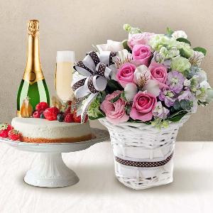 Violet Pink+Cake+Champagne product image