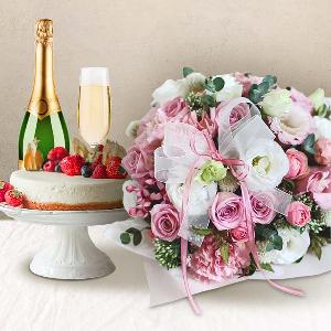 Table Flower+Cake+Champagne product image