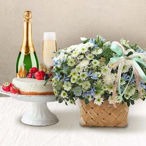 Small Mixed+Cake+Champagne product image