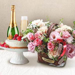 Pink Melody+Cake+Champagne product image