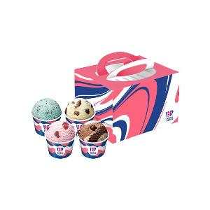 4 Flavors Single Regular Ice Cream Pack product image