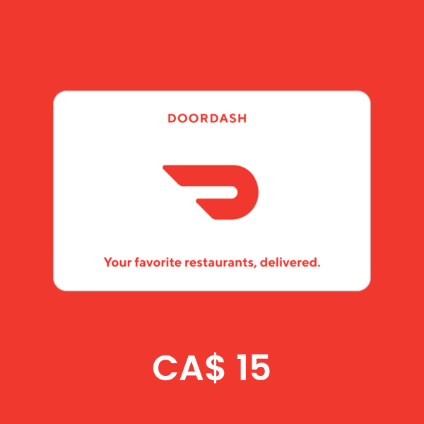 DoorDash Canada CA$ 15 Gift Card product image