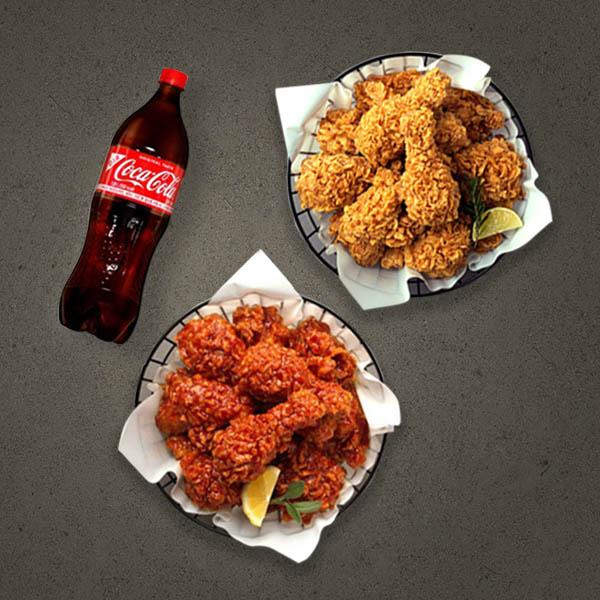 Crispy Fried Chicken + Sweet & Sour Sauce Chicken + Coke 1.25L product image