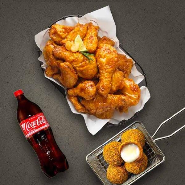 Gold King Combo Chicken + Bburinkle Cheese Ball + Coke 1.25L item image