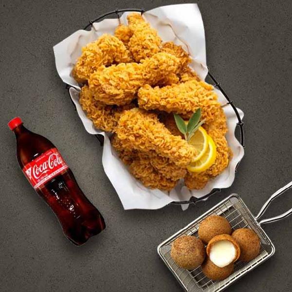 Fried Combo Chicken + Cheese Ball + Coke 1.25L item image
