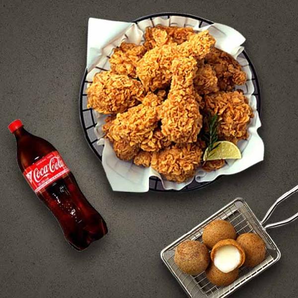 Fried Chicken + Cheese Ball + Coke 1.25L product image