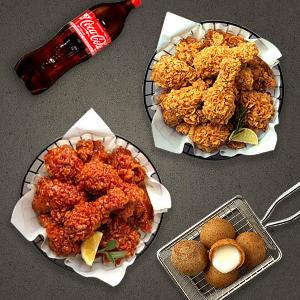 Crispy Fried + Sweet & Sour Sauce Chicken + Cheese Ball + Coke 1.25L product image