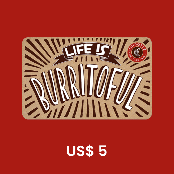 Chipotle US$ 5 Gift Card product image