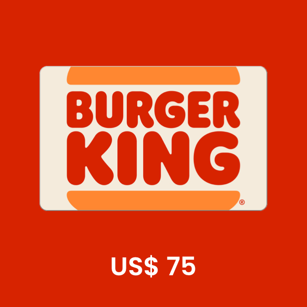 Burger King US$ 75 Gift Card product image