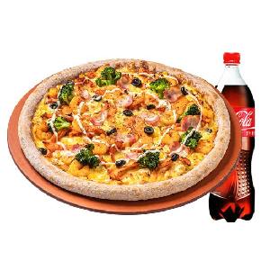 Shrimp & Hot Chicken Pizza(L) + Coke 1.25L product image