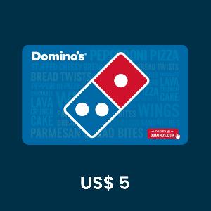 Domino's Pizza US$ 5 Gift Card product image