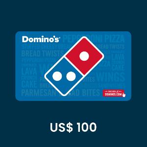 Domino's Pizza US$ 100 Gift Card product image