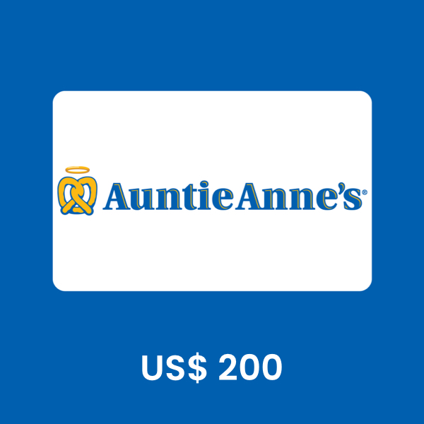 Auntie Anne's US$ 200 Gift Card product image