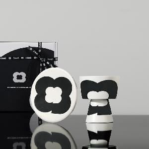 [Gift Package] Single Drink Set Momentual Plate+Goblet Clover Edition Matte White product image