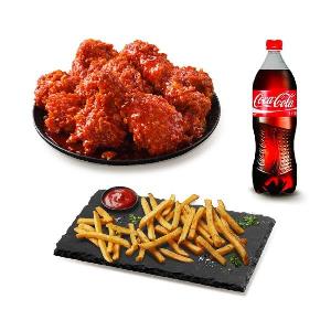 Spicy Seasoned Chicken + Fries + Coke 1.25L product image
