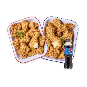 Cheese Crust Drumsticks Chicken + Coke 1.25L product image