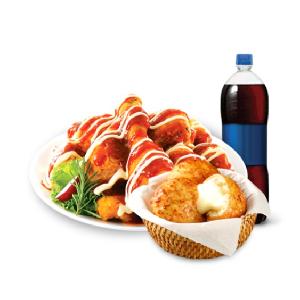 Supreme Seasoned Chicken + Chicken Cheese Balls (3pcs) + Coke 1.25L product image