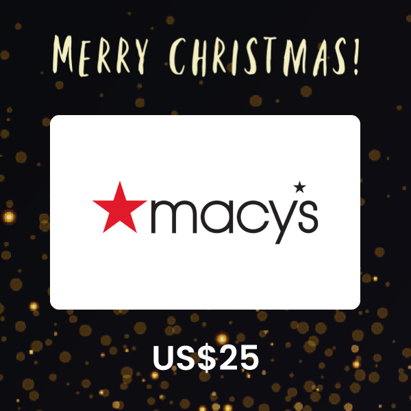 Macy's US$25 Gift Card (Christmas Edition) product image
