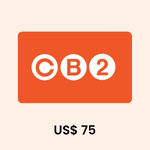 CB2 US$75 Gift Card product image