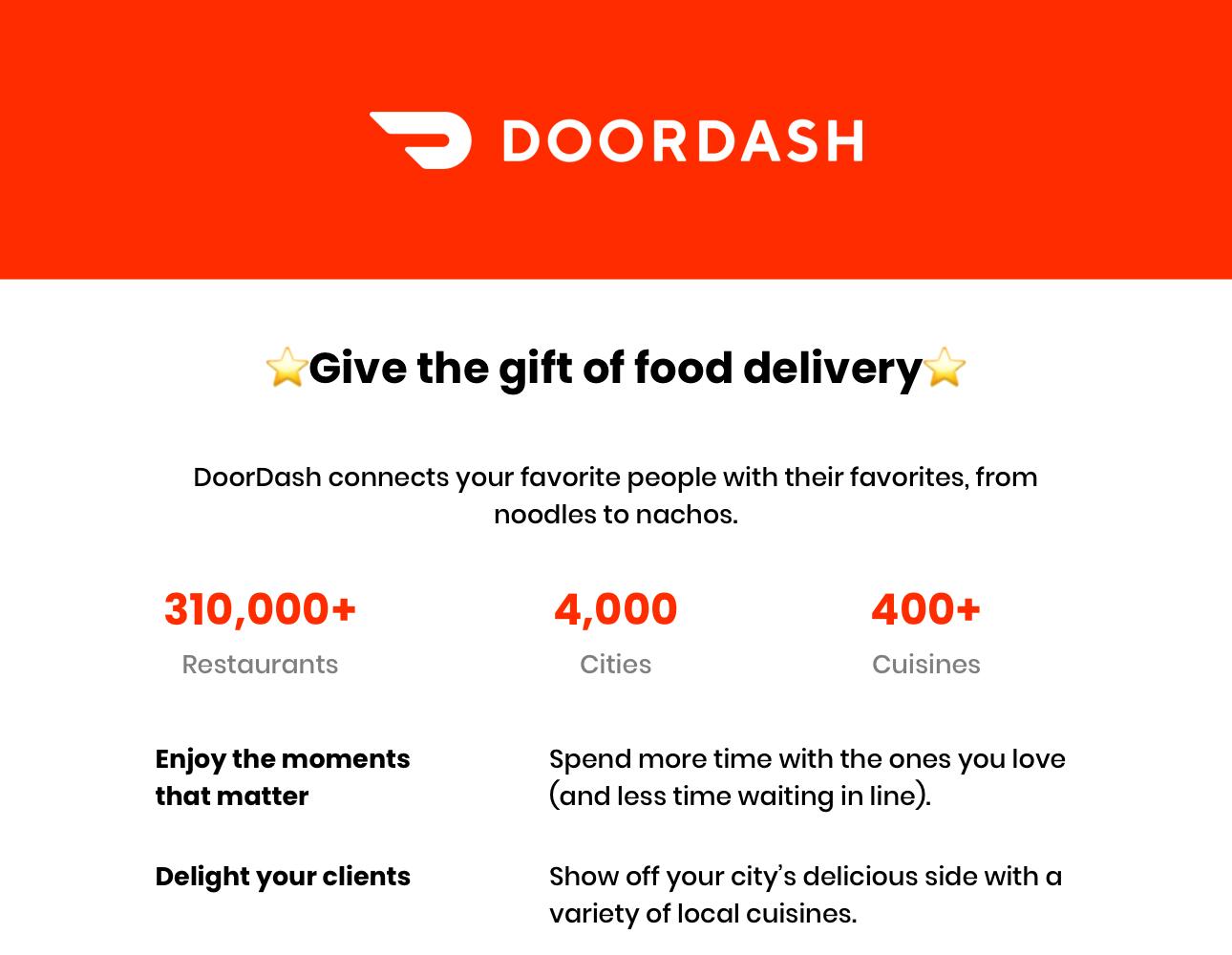 DoorDash $50