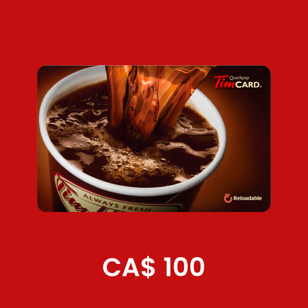 Tim Hortons CA$ 100 Gift Card product image