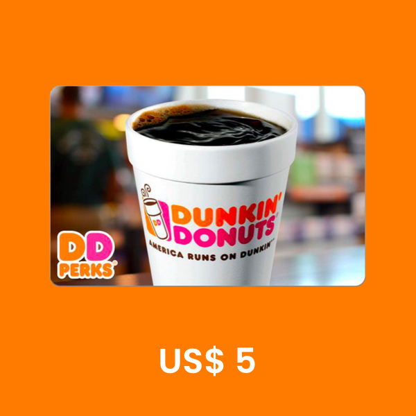 Dunkin' US$ 5 Gift Card product image